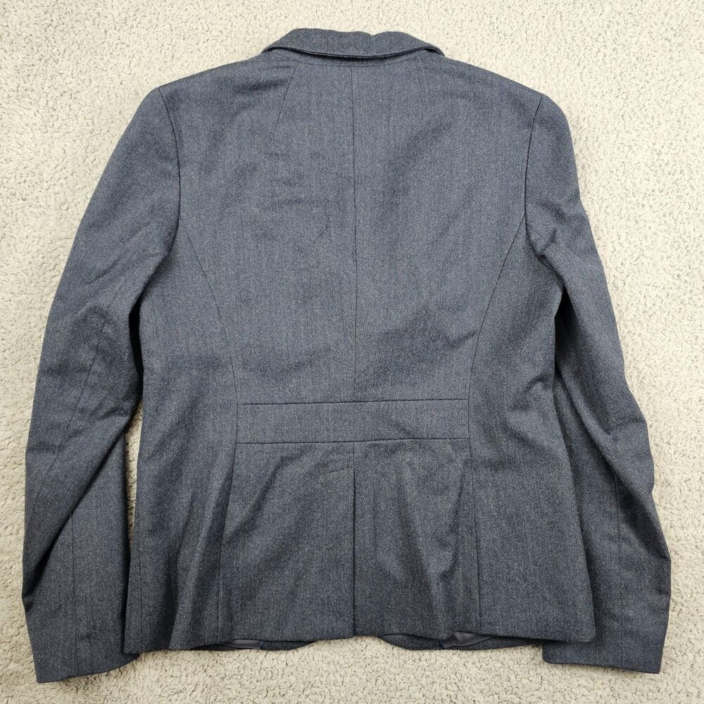 Talbots 2 Piece Suit Womens 6 32x30 Blue Italian Flannel Wool Stretch Academia - Picture 3 of 16
